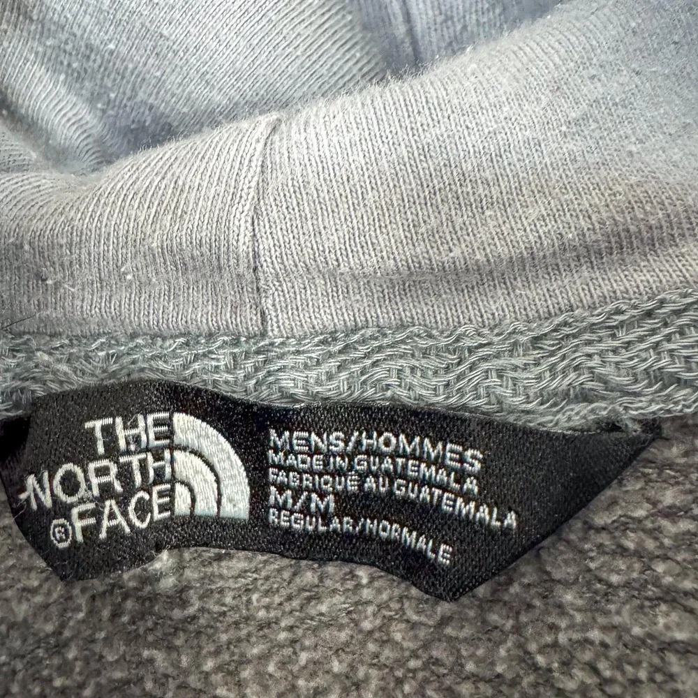 The North Face Hoodie Mens Medium Gray Pullover Half Dome Logo Fleece Sweatshirt